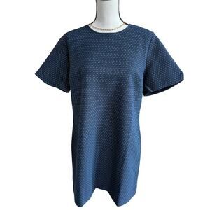Jeune Otte Phoebe Jacquard Dress Navy XL NWT Women’s Short Sleeve Sheath $520